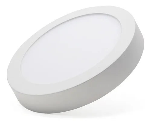 Pack 3 Foco Led Sobrepuesto Panel Redondo 6w