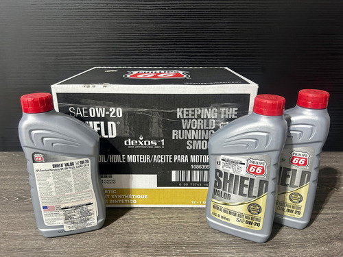 (12pzas)aceite Motor 100% Sintético. Phillips 66 Valor 0w-20
