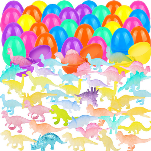 Fovths 36 Relleno Huevo Pascua Mini Dinosaurio Que Brillan