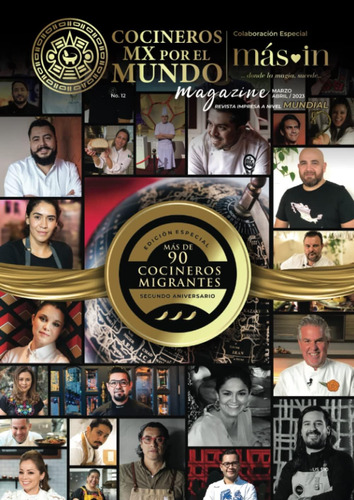 Libro: Cocineros Mx Por El Mundo Magazine: 12va Edición Mx