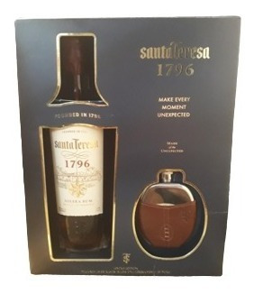 Ron Santa Teresa Hip Flask Petaca Exclusiva Goldbottle