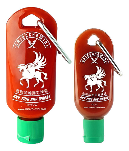 Sriracha Mini Salsa Picante Botella Llavero Combo Pack - 1.6