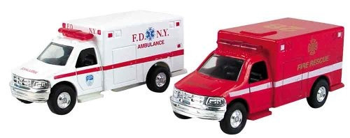 Diecast Ambulancia (se Vende Por Unidad  estilos Varían)