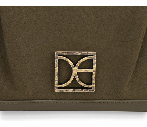 Bolsa Satchel Cloe Ecerali Mediano Color Verde