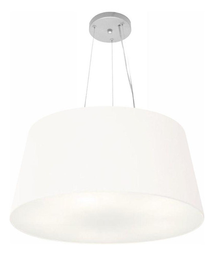 Lustre Pendente Cone Md-4063 60x50cm Branco - Bivolt