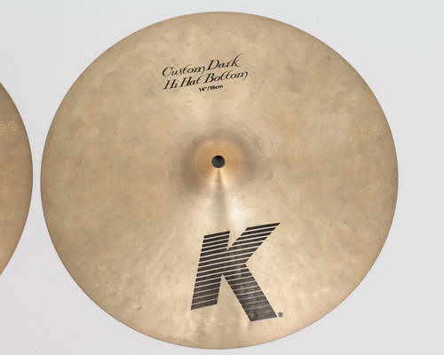 Prato Hi Hat Zildjian K Custom Dark 14 Amarelo (Usado)