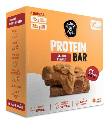 5 Barritas De Proteínas Under Five 100% Natural