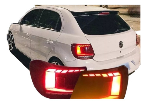 Faros Luces Traseras Gol G6 Full Led Secuenciales 
