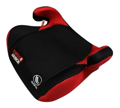 Alzador Con Isofix Rojo Y Negro Swiss Armor