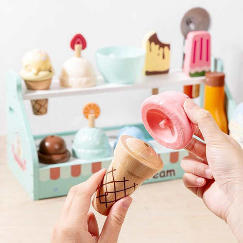 Juego De Juguetes Para Helados, Mostrador De Helados Para