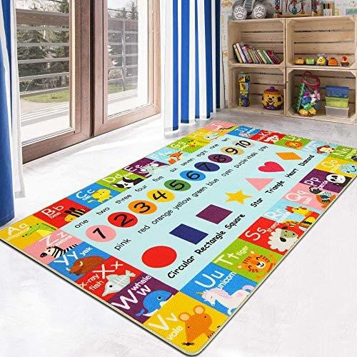 Hebe Alfombra De Juego Para Niños Abc Alfabeto Números Forma