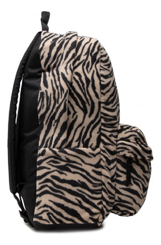 Mochila Vans Deana Animal Print Felpa Mochila, cor marrom claro