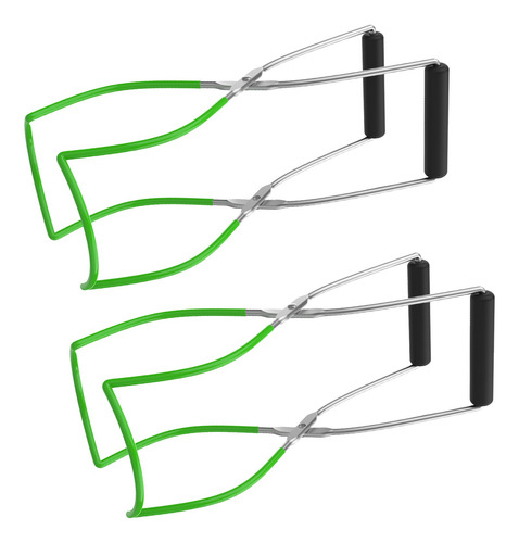 2pcs Canning Jar Lifter Tongs Aço Inoxidável Household Kitc
