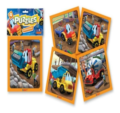 Puzzles X4 Rompecabezas Constructor Auto Camion Duravit 019