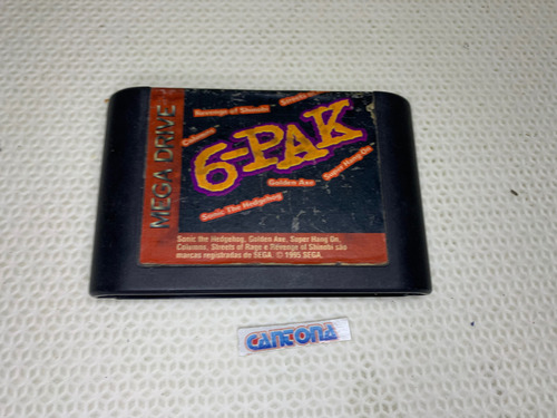 Cartucho 6 Pak Original Tec Toy Mega Drive (Usado)