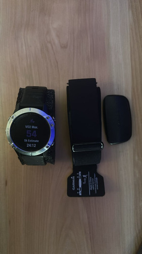 Garmin Fenix 6 Silver Negro 47mm + Banda Cardiaca Hrm Dual G