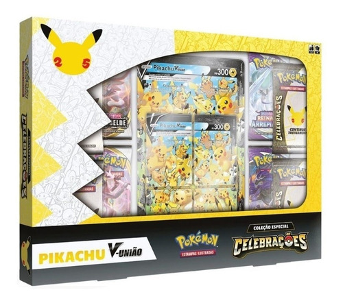 Box Coleção 25 Anos - Celebrações - Pikachu V-união