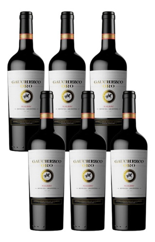 Vino Gauchezco Oro Malbec Altamira - 6 X 750 Cc