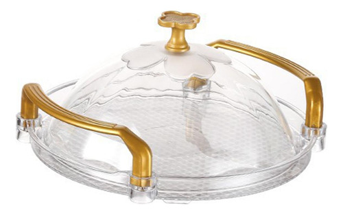Plato Para Pasteles Con Cúpula Bandeja Redonda Para Servir