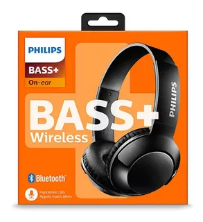 Audifonos Bluetooth Philips On Ear Bass+ Wireless Negro