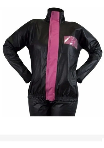 Capa De Chuva Feminina De Pvc  100% Impermeável Com Garanti