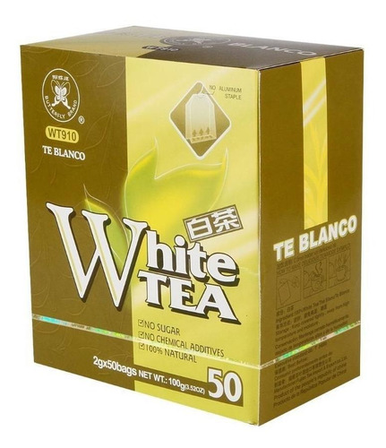 Té Blanco 50 Bolsitas 100gr Butterfly Brand