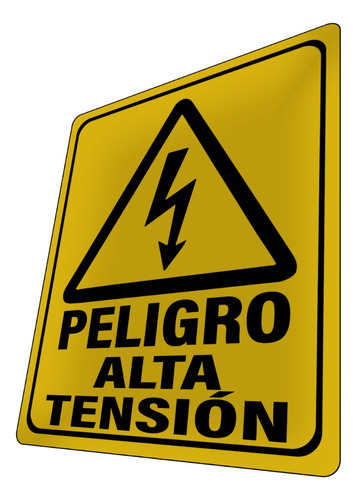 Aviso Peligro Alta Tensión Fábrica Señalización Señalética