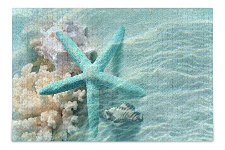 Rompecabezas De Estrellas De Mar De Playa, 500 Piezas De Art