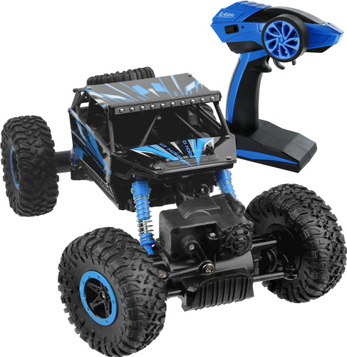 Auto Azul Vehculo Click N 'play Rock Crawler Rc, Azul