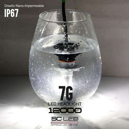 2x Par Bombillo Luces Led 7g Carro/moto 12.000 Lumenes H13