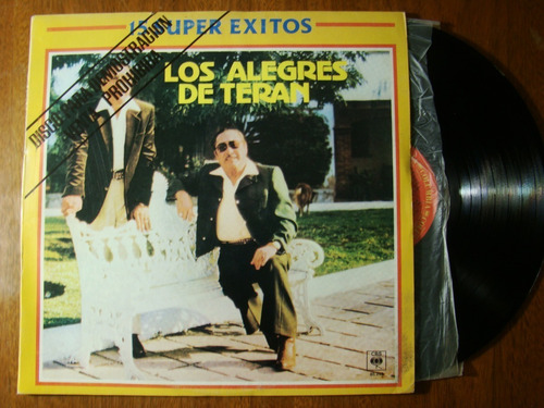 Los Alegres De Teran 15 Super Exitos Promo Raro Vinilo Lp Nm