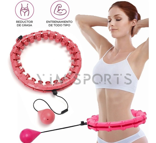 Masaje Pérdida De Peso Fitness 2 En 1 Hula Hoop Ajustable