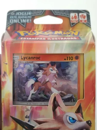 Deck Pokémon Lutador c/ Lycanroc EX Pronto para Jogar