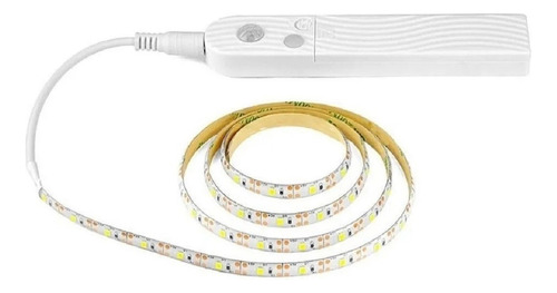 Fita Led Com Sensor De Movimento Presença - 1 Metro Cor da luz Branco-frio 6V