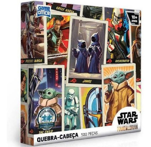 Quebra Cabeça 500 Peças Star Wars Mandalorian Toyster 2794