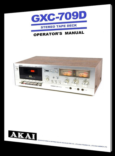 Manual Do Tape Deck Akai Gxc-709d (cópia Em Inglês)