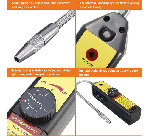 Detector De Vazamento Detector Automotivo R12 R22 R134a Halo