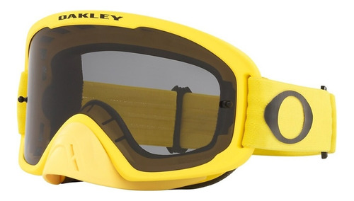 Antiparras Motocross Oakley O-frame 2.0 Pro Mx 7115 - Lente Dark Grey Armazón Amarillo 35