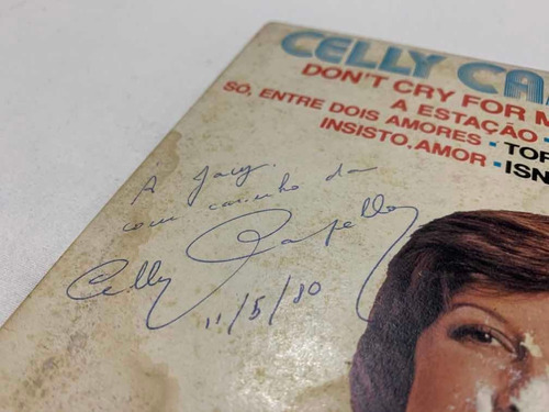 Lp Celly Campello Autografado Em 11/05/1980 Bom Estado