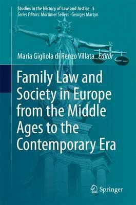 Libro Family Law And Society In Europe From The Middle Ag...