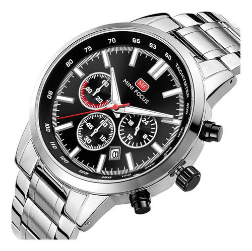 Reloj Para Hombre Mini Focus Mf0133g Mfa871901 Plateado