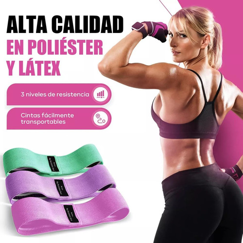 Kit 3 Bandas Elásticas Ejercicio Yoga Ligas De Resistencia