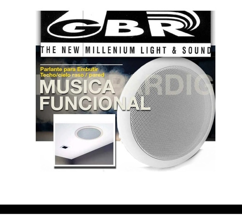 Combo Funcional Bluetooth 4 Parlantes Embutir 6.5 6 Canales