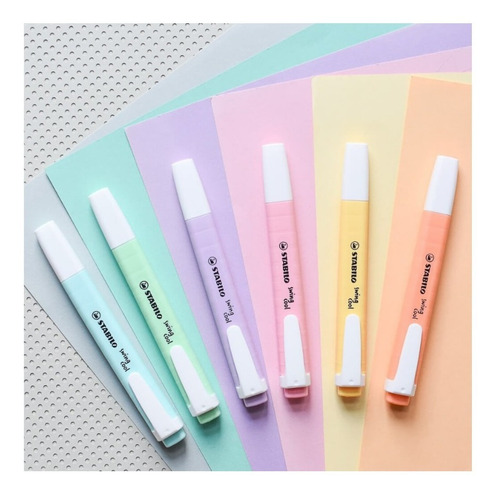 Imagen 6 de 9 de Destacadores Stabilo Swing Cool Pastel Set X 6 Unidades