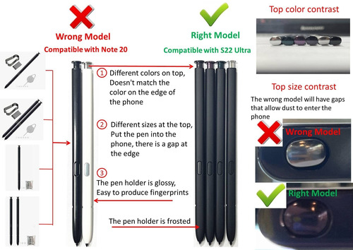 S22 Ultra Pen Repuesto Para Samsung Galaxy 5g Touch Stylus +