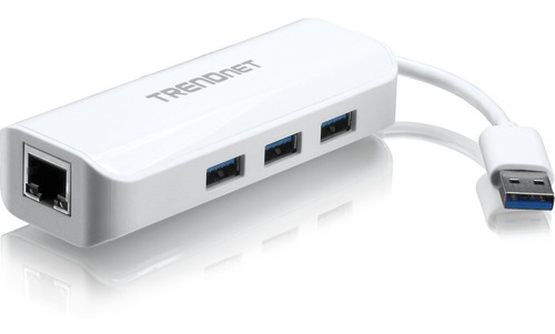 Trendnet Tu3-etgh3 - Adaptador Hub Usb 3.0 A Rj45 Gigabit 