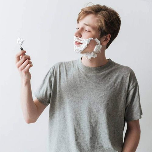 Barbería Set De Barba Hisopo Navaja Navajin Para Afeitar