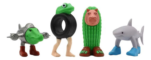 8 Pcs Figuras De Plástico Tralalero Tralala Brainrot Tung--