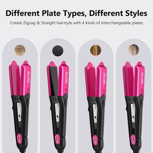 Terviiix Alisador De Pelo Para Mujer Con 4 Placas...