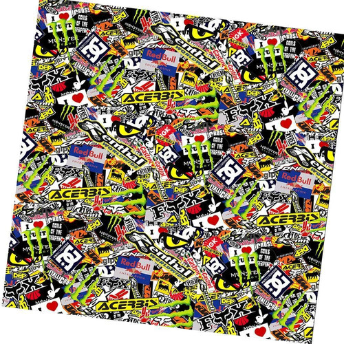 Adesivos Sticker Bomb Mod - 05-g 100x150cm